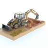 Diecast Masters 85755 - Caterpillar CAT 420F2 Backhoe Loader Weathered Series - Scale 1:50
