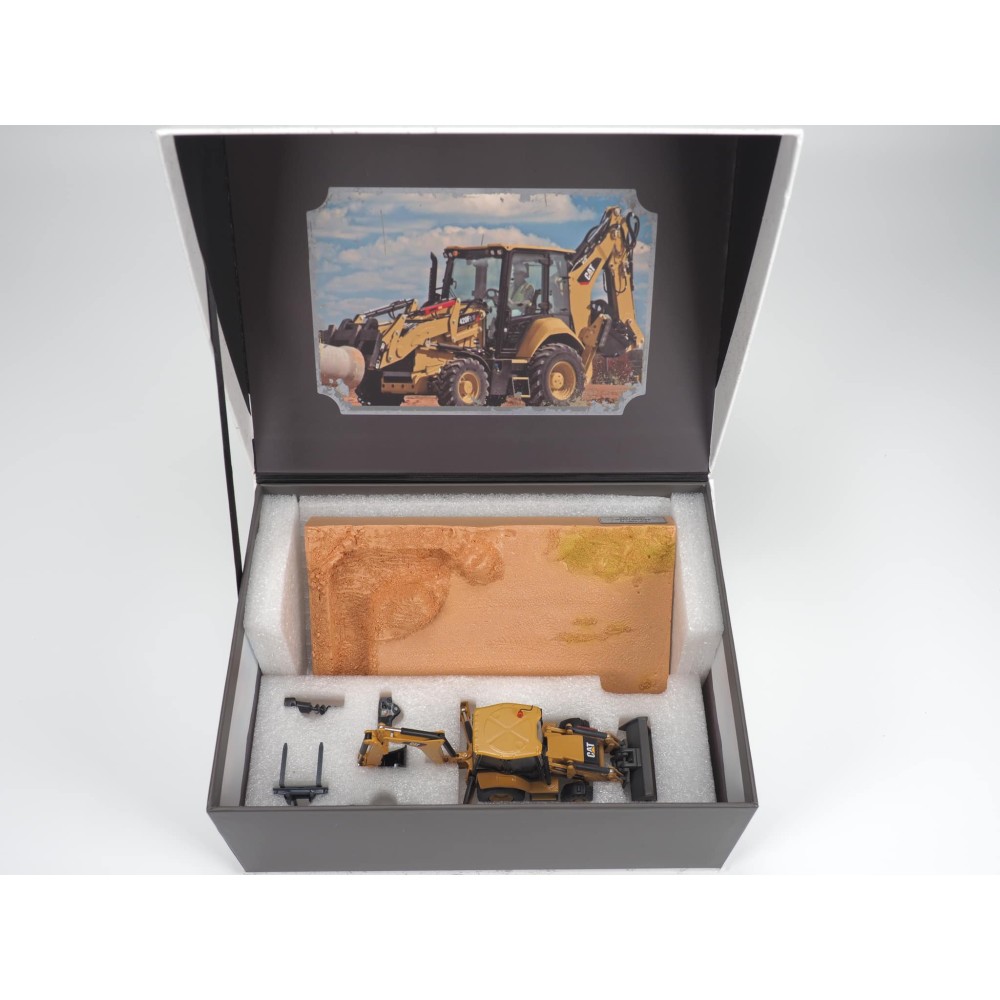 Diecast Masters 85755 - Caterpillar CAT 420F2 Backhoe Loader Weathered Series - Scale 1:50
