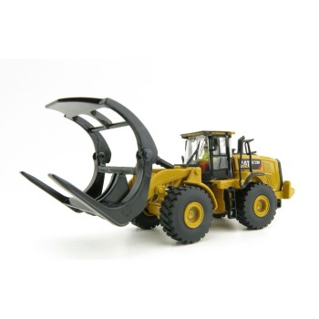 Diecast Masters 85950 - Caterpillar CAT 972M Wheel Loader with Log Forks Forrestry - Scale 1:87