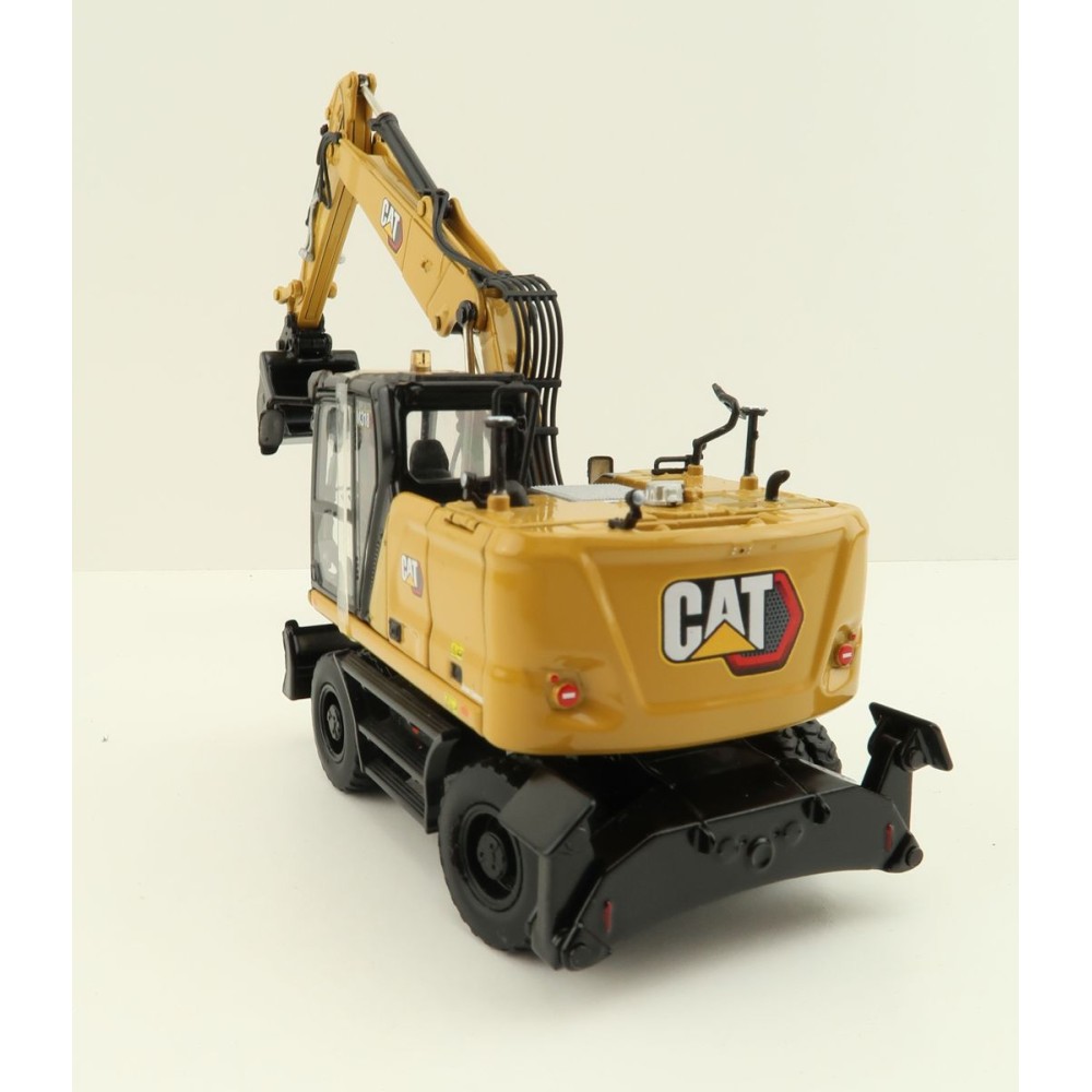 Diecast Masters 85956 - Caterpillar CAT M318 Wheeled Excavator & Attachments High Line - Scale 1:50