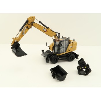 Diecast Masters 85956 - Caterpillar CAT M318 Wheeled Excavator & Attachments High Line - Scale 1:50