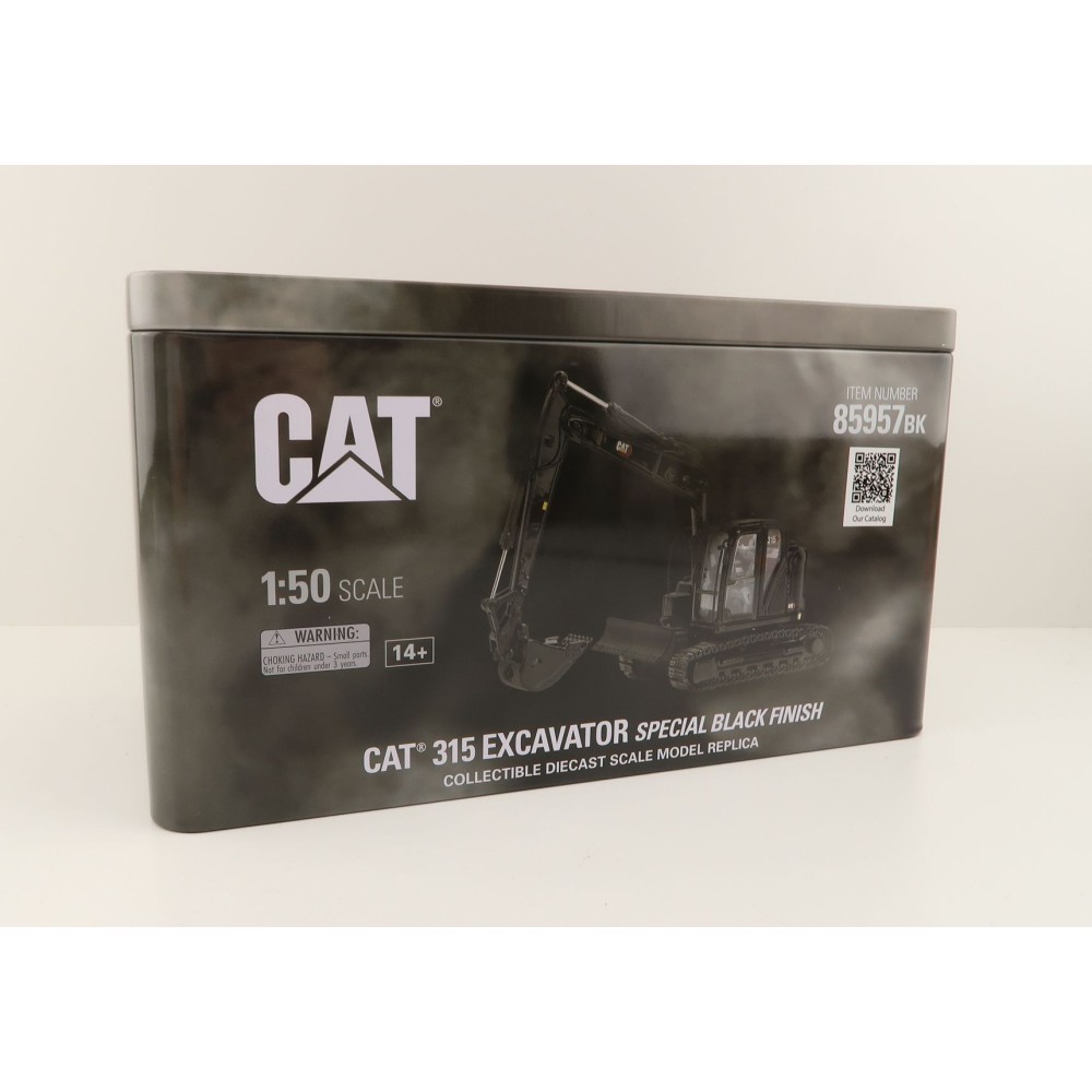 Diecast Masters 85957BK - Black Edition Caterpillar CAT 315 Small Hydraulic Excavator High Line - Scale 1:50