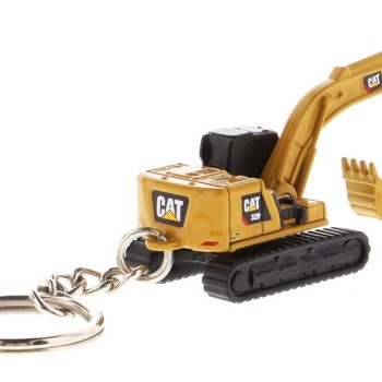 Diecast Masters 85981 - Caterpillar Cat Micro 320 Hydraulic Excavator Key Chain Ring 