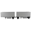 Diecast Masters 91036 - Wabash National 28ft Double Pup Trailers in White - Scale 1:50