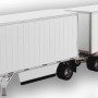 Diecast Masters 91036 - Wabash National 28ft Double Pup Trailers in White - Scale 1:50