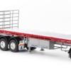 Drake ZT09123 AUSTRALIAN Maxitrans Freighter B Double Trailer Set Silver & Red - Scale 1:50