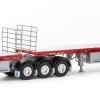 Drake ZT09123 AUSTRALIAN Maxitrans Freighter B Double Trailer Set Silver & Red - Scale 1:50