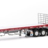 Drake ZT09123 AUSTRALIAN Maxitrans Freighter B Double Trailer Set Silver & Red - Scale 1:50