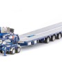 Drake ZT09076 AUSTRALIAN Heavy Haulage Drake 7x8 Steerable Trailer with 2x8 Dolly Metallic Blue - Scale 1:50