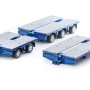 Drake ZT09076A AUSTRALIAN Heavy Haulage 7x8 Steerable Trailer 2x8 3x8 Clip Trailer Accessory Kit Metallic Blue  - Scale 1:50