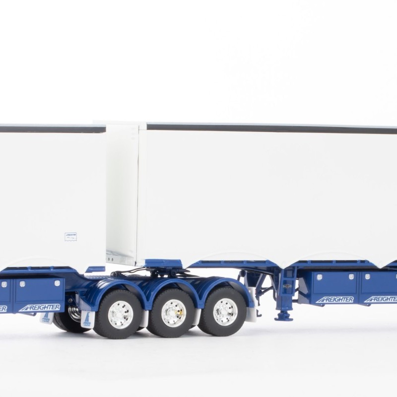 Drake ZT09202 - Australian MaxiTRANS Eziliner B Double Set White / Blue - Scale 1:50