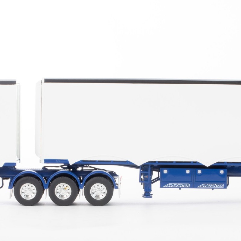 Drake ZT09202 - Australian MaxiTRANS Eziliner B Double Set White / Blue - Scale 1:50