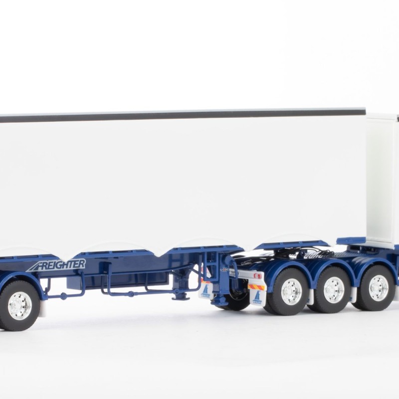 Drake ZT09202 - Australian MaxiTRANS Eziliner B Double Set White / Blue - Scale 1:50