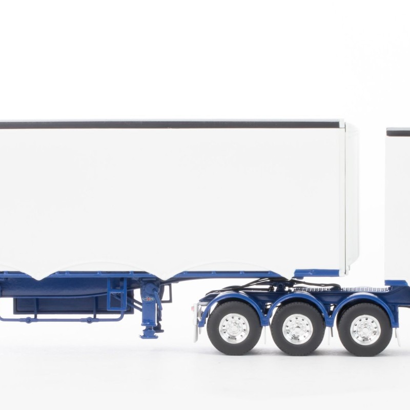 Drake ZT09202 - Australian MaxiTRANS Eziliner B Double Set White / Blue - Scale 1:50