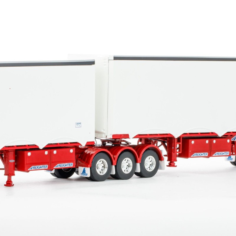 Drake ZT09207 - Australian MaxiTRANS Eziliner B Double Set White / Red - Scale 1:50