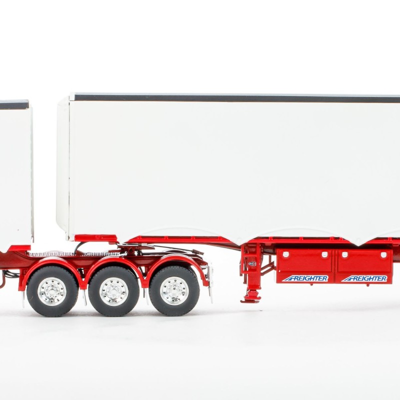 Drake ZT09207 - Australian MaxiTRANS Eziliner B Double Set White / Red - Scale 1:50