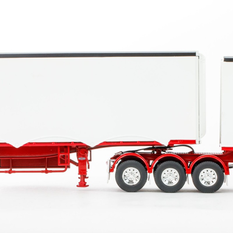 Drake ZT09207 - Australian MaxiTRANS Eziliner B Double Set White / Red - Scale 1:50