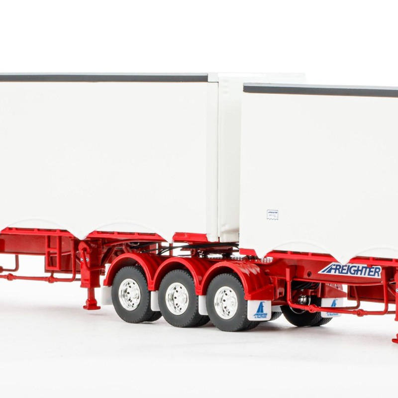 Drake ZT09207 - Australian MaxiTRANS Eziliner B Double Set White / Red - Scale 1:50