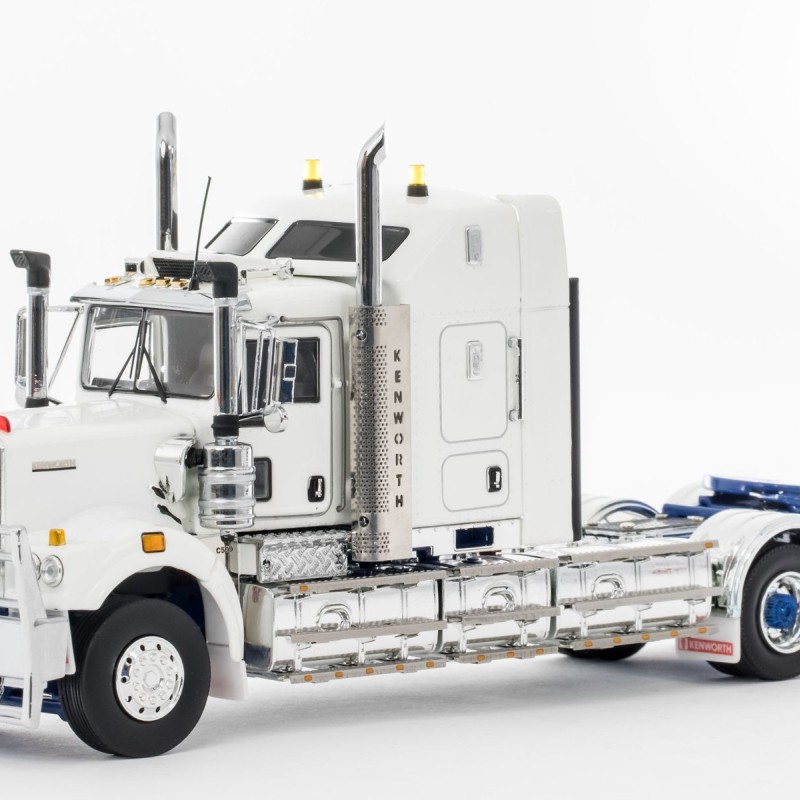 Drake Z01520 - Australian Kenworth C509 Prime Mover White Blue Chassis - Scale 1:50