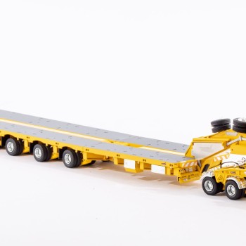 Drake ZT09073 AUSTRALIAN Heavy Haulage Drake 7x8 Steerable Trailer with 2x8 Dolly Chrome Yellow - Scale 1:50