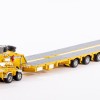 Drake ZT09073 AUSTRALIAN Heavy Haulage Drake 7x8 Steerable Trailer with 2x8 Dolly Chrome Yellow - Scale 1:50