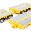 Drake ZT09073A AUSTRALIAN Heavy Haulage 7x8 Steerable Trailer 2x8 3x8 Clip Trailer Accessory Kit Crome Yellow - Scale 1:50