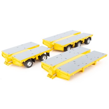 Drake ZT09073A AUSTRALIAN Heavy Haulage 7x8 Steerable Trailer 2x8 3x8 Clip Trailer Accessory Kit Crome Yellow - Scale 1:50