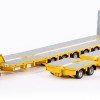 Drake ZT09073AB AUSTRALIAN Heavy Haulage Drake 7x8 Steerable Trailer with 2x8 Dolly & Accessory Set Chrome Yellow  - Scale 1:50