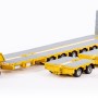 Drake ZT09073AB AUSTRALIAN Heavy Haulage Drake 7x8 Steerable Trailer with 2x8 Dolly & Accessory Set Chrome Yellow  - Scale 1:50