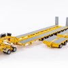 Drake ZT09073AB AUSTRALIAN Heavy Haulage Drake 7x8 Steerable Trailer with 2x8 Dolly & Accessory Set Chrome Yellow  - Scale 1:50