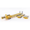 Drake ZT09073AB AUSTRALIAN Heavy Haulage Drake 7x8 Steerable Trailer with 2x8 Dolly & Accessory Set Chrome Yellow  - Scale 1:50