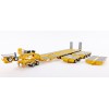 Drake ZT09073AB AUSTRALIAN Heavy Haulage Drake 7x8 Steerable Trailer with 2x8 Dolly & Accessory Set Chrome Yellow  - Scale 1:50