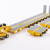 Drake ZT09073AB AUSTRALIAN Heavy Haulage Drake 7x8 Steerable Trailer with 2x8 Dolly & Accessory Set Chrome Yellow  - Scale 1:50