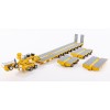 Drake ZT09073AB AUSTRALIAN Heavy Haulage Drake 7x8 Steerable Trailer with 2x8 Dolly & Accessory Set Chrome Yellow  - Scale 1:50