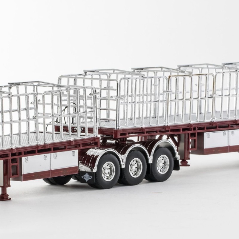 Drake ZT09227 AUSTRALIAN Maxitrans Freighter B Double Trailer Set Muscat - Scale 1:50 