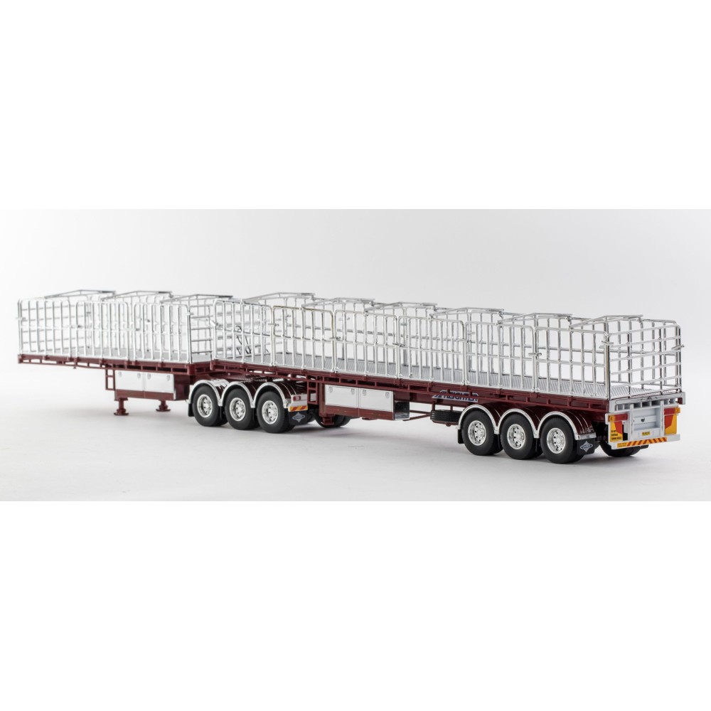 Drake ZT09227 AUSTRALIAN Maxitrans Freighter B Double Trailer Set Muscat - Scale 1:50 