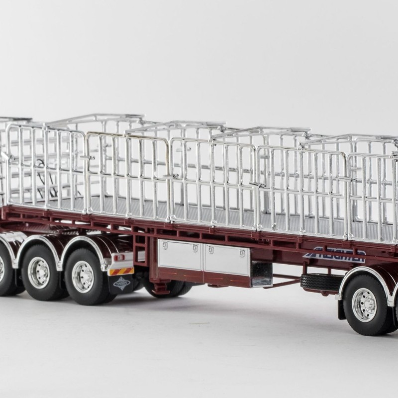 Drake ZT09227 AUSTRALIAN Maxitrans Freighter B Double Trailer Set Muscat - Scale 1:50 