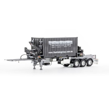 Drake ZT09245 AUSTRALIAN O’Phee BoxLoader Side Loading Trailer with Container - O’Phee Corporate Colours - Scale 1:50