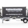 Drake ZT09245 AUSTRALIAN O’Phee BoxLoader Side Loading Trailer with Container - O’Phee Corporate Colours - Scale 1:50