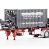 Drake ZT09247 AUSTRALIAN O’Phee BoxLoader Side Loading Trailer with Container - Red - Scale 1:50