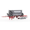 Drake ZT09247 AUSTRALIAN O’Phee BoxLoader Side Loading Trailer with Container - Red - Scale 1:50