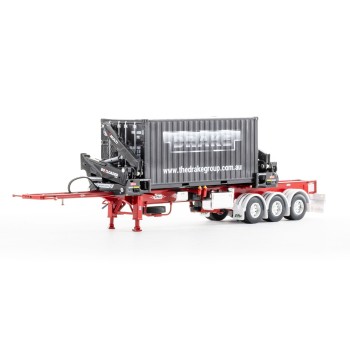 Drake ZT09247 AUSTRALIAN O’Phee BoxLoader Side Loading Trailer with Container - Red - Scale 1:50