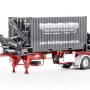 Drake ZT09247 AUSTRALIAN O’Phee BoxLoader Side Loading Trailer with Container - Red - Scale 1:50