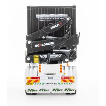Drake ZT09248 AUSTRALIAN O’Phee BoxLoader Side Loading Trailer with Container - White - Scale 1:50