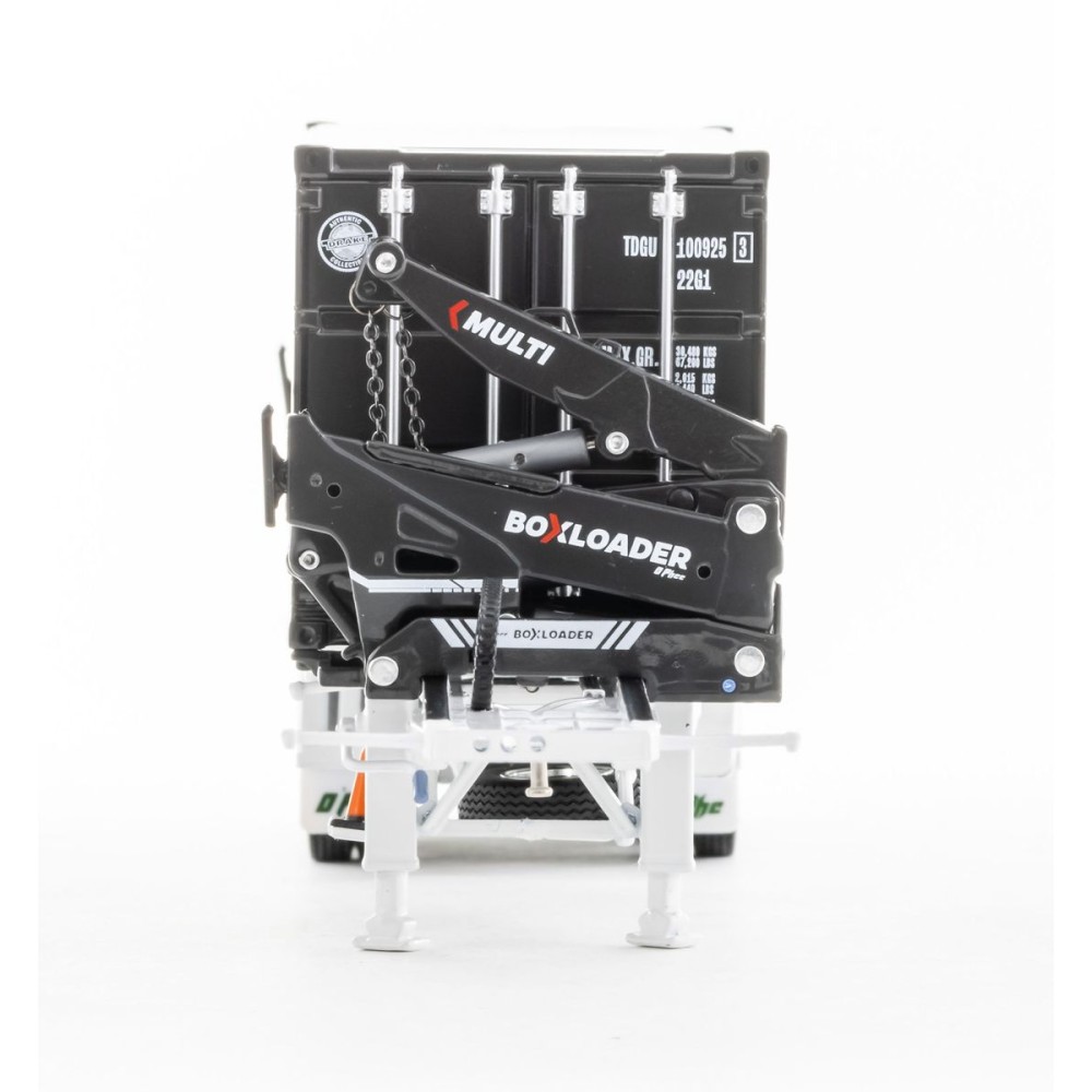 Drake ZT09248 AUSTRALIAN O’Phee BoxLoader Side Loading Trailer with Container - White - Scale 1:50