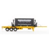 Drake ZT09249 AUSTRALIAN O’Phee BoxLoader Side Loading Trailer with Container - Yellow - Scale 1:50
