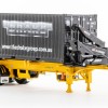 Drake ZT09249 AUSTRALIAN O’Phee BoxLoader Side Loading Trailer with Container - Yellow - Scale 1:50