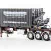 Drake ZT09250 AUSTRALIAN O’Phee BoxLoader Side Loading Trailer with Container - Burgundy - Scale 1:50