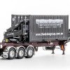 Drake ZT09250 AUSTRALIAN O’Phee BoxLoader Side Loading Trailer with Container - Burgundy - Scale 1:50