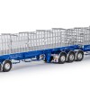 Drake ZT09253 AUSTRALIAN Maxitrans Freighter B Double Trailer Set Metallic Blue - Scale 1:50